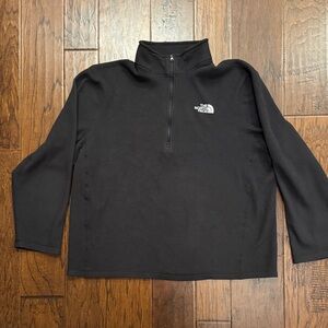 The North Face Men's 1/4 Zip Black Fleece sz XL